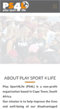 Mobile Screenshot of playsport4life.org